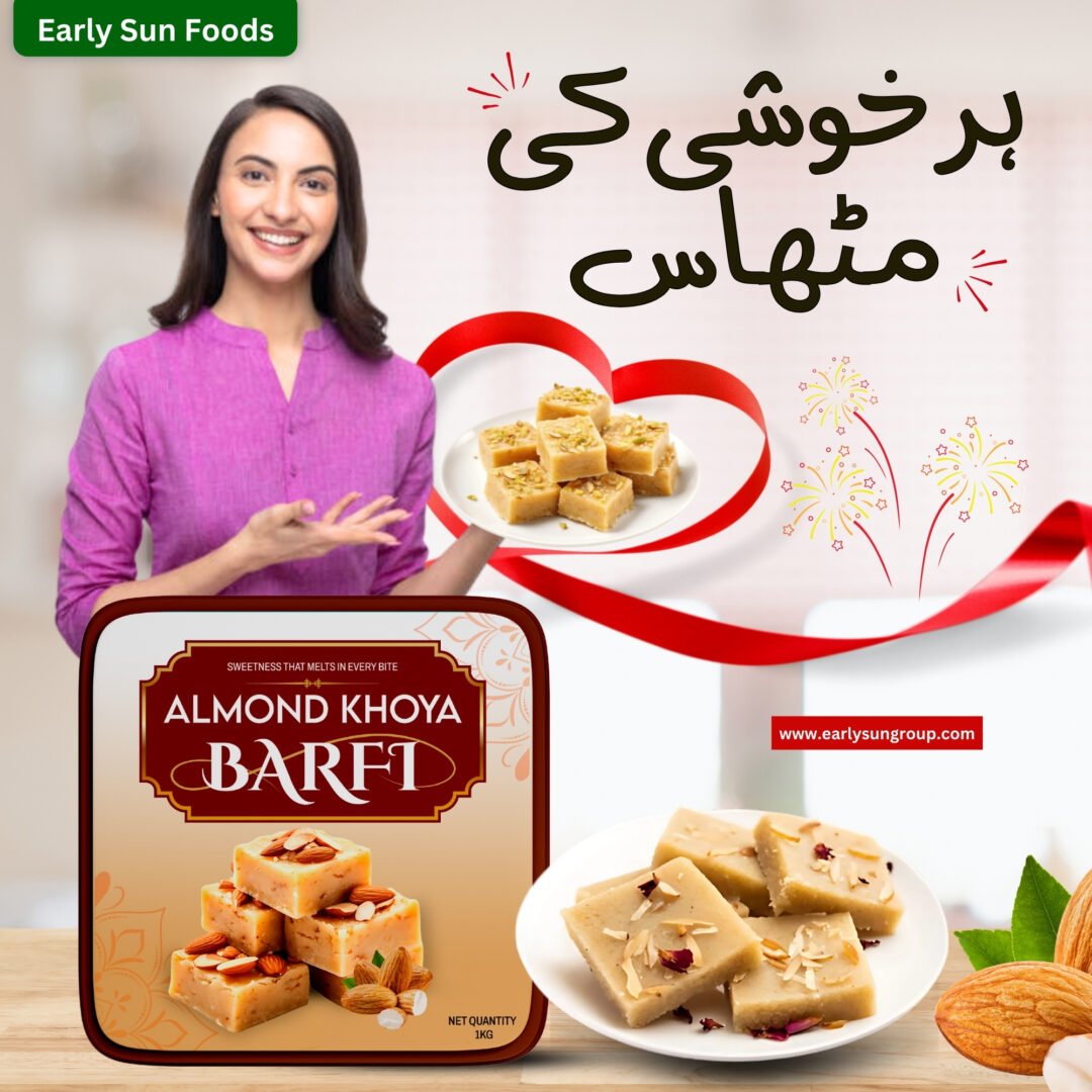 Almond Khoya Barfi - بادام کھویا برفی